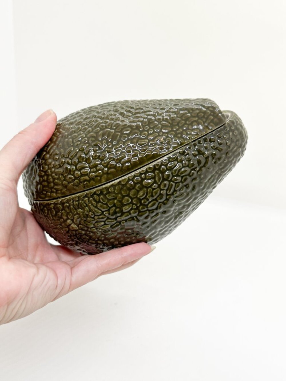 Ceramic Avocado Guacamole Bowl Dish Kitchen Party Pop Art Kitschy